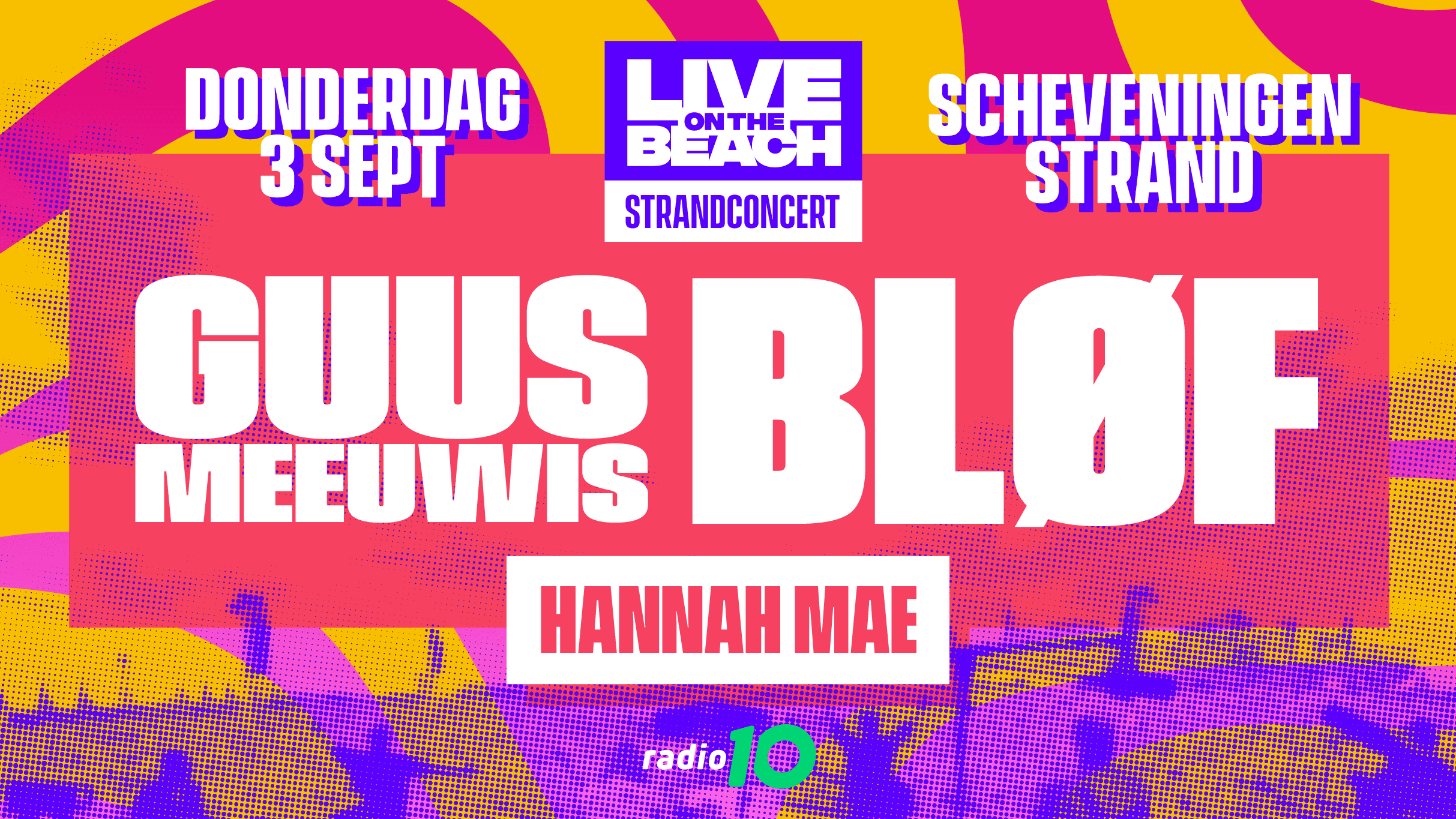 Guus Meeuwis en BLØF - LIVE on the BEACH Rolstoel/begeleider